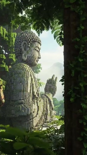 Buddha Statue Build 😍 | Minecraft #shorts