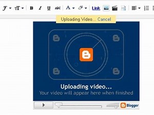 How to upload a video to your Blogger Blog site