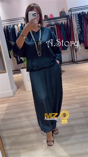 A.STORY showroom женской одежды on Instagram: "🤍NEW COLLECTION Блуза , размер 46-50, 20500 KZT Брюки шаровары размер 44/46/48/50, 36500 KZT Производство Турции Premium Сумка 28500 KZT Внимание❗️Наши фото и видео защищены авторским правом, любое использование наших фото и видео на других аккаунтах в качестве рекламы ЗАПРЕЩЕНО!!! @a_story.almaty Большой выбор стильной женской одежды из натуральных тканей в новом шоуруме A.STORY по адресу: ул Егизбаева 3 корпус 5, чуть выше Сатпаева в ЖК Алапарк 2