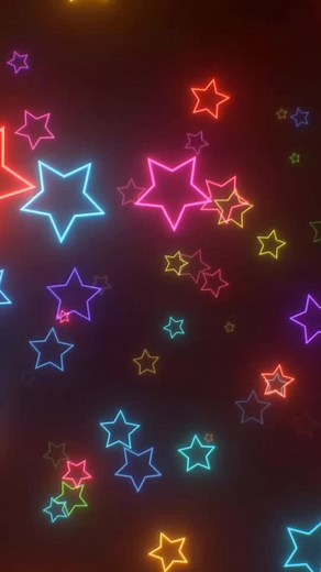 Colorful Star Video Background