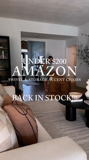 9 comments | THEY’RE BACK!! My viral swivel & storage accent chairs are back in stock!! Y’all continue to sell these out time & time again. I constantly get so many messages about how much you love these chairs!! They’re finally back in stock in the brown color on Amazon!! Under $200!! Comment “shop” & I’ll send you a link!! | Becoming Homebody | Facebook