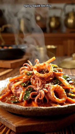 Spicy Squid Stir-Fry Recipe — Easy Korean Cooking in 20s