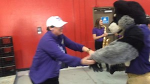 University of Washington mascot Harry the Husky