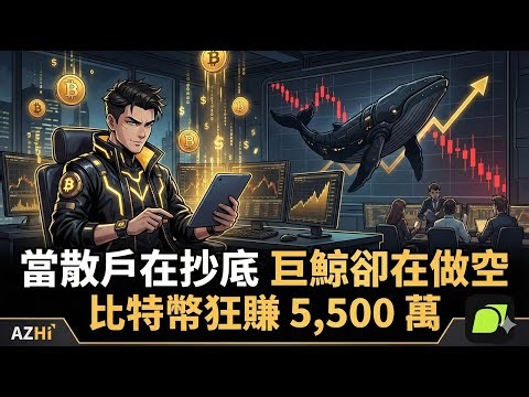 【LIVE 加密貨幣實盤解析】當散戶在抄底，巨鯨卻做空比特幣狂賺 5,500 萬 /歡迎真心想學的朋友 私訊 進群一起學習 討論 領取免費指標