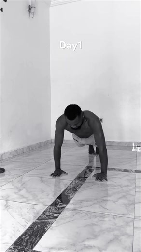 Push up day1 of home workout. #unstoppable #challenge #music #workout #pushups #world # #getbigger