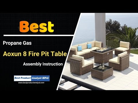 Aoxun Fire Pit Table Assembly Instruction - Propane Fire Pit Table Installation Guide