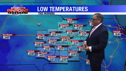 Weekend weather update - Quad Cities - Slim chance for showers