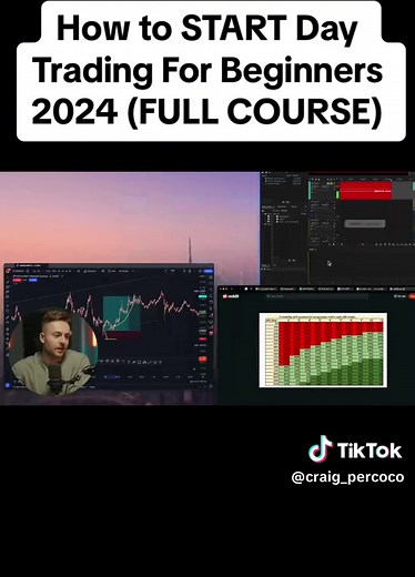 How to START Day Trading For Beginners 2024 (FULL COURSE).#money #bitcoin #crypto #forex #forextrading #binance #cryptocurrency #investment #usa #craig_percoco #fyp #Trading #foryou