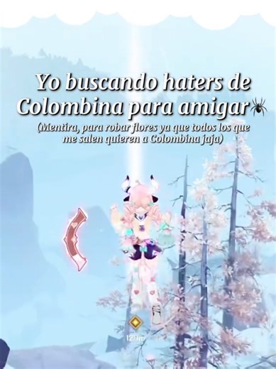 ☁️Siempre vean el lado positivo a las cosas gente jaja, aunque esto puede ser más un trade de materiales, la necesito al 90 el primer día🙏🏻🤍☁️ (tema aparte, debería recoger todas las flores de igual forma si toca material para ella que ya estén en el mapa) #GenshinImpact #colombina #columbina #nodkrai #columbinagenshinimpact