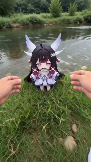 I caught a Wild Columbina! 🎣🐟 (She bit the bait!) #columbina #genshin