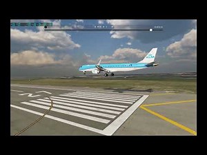 X-Crafts E-Jets E195 -15FPM Landing Into Amsterdam in X-Plane 12