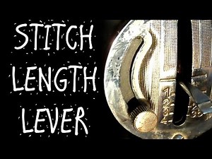 STITCH LENGTH LEVER - RETRO SEWING MACHINE