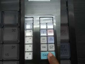 Procedimiento para progamar la hora y fecha en mi Caja Registradora SHARP. video 2/5