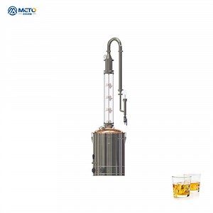 [Hot Item] 50L Small Scale Home Column Pot Copper Still Distiller Alcohol Distillation Equipment