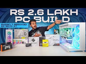 Rs 2.6 Lakh Gaming and Editing PC Build | Ryzen 7 9850X3D and RX 9070 XT 🔥