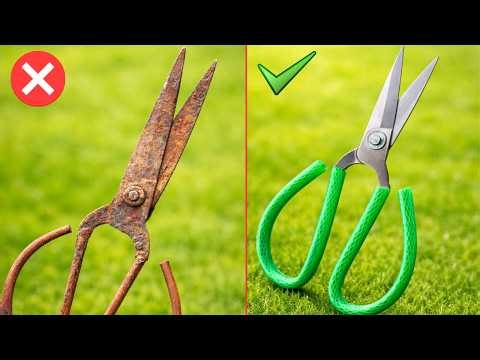 How to Sharpen Scissors Razor Sharp | Remove Rust Easily in Just 2 Minutes | unexpectedresults!!