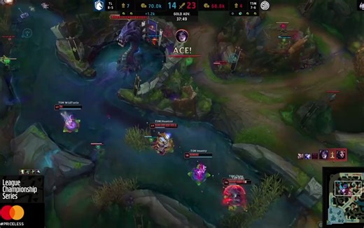 【TSM英雄联盟】战胜TL的高光精彩团灭