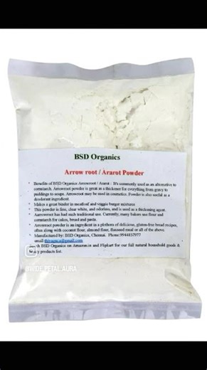 BSD Organics Arrowroot Powder Review | Natural Thickener for Gravies, Soups, Puddings & Baking |