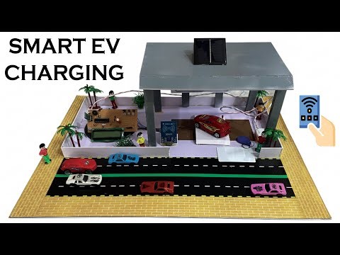 Smart EV Charging Station using Arduino and RFID ! Smart Wireless EV charging school project