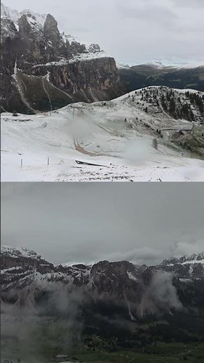 Webcams Val Gardena – Neuschnee im Juni in den Dolomiten ❄️🏔️