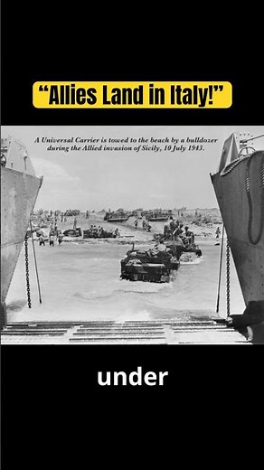 Operation Husky-Landing in Europe:Invasion of Sicily&Fall of Mussolini 1/3