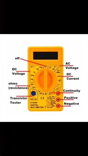 How to use a multimeter Basics|| #ytshorts #tech #electronicmusic