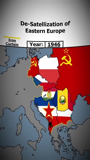 1946–1948: The formation of the Eastern Bloc and the tightening of the Iron Curtain. #ColdWar #easterneurope #historytime #fyp #ironcurtain