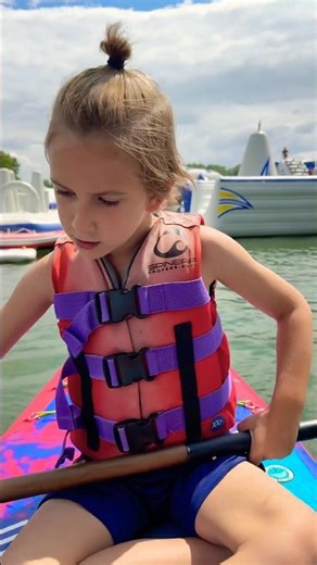 Kids Kayaking Adventure! 🚣‍♀️💦 The Cutest Little Paddler