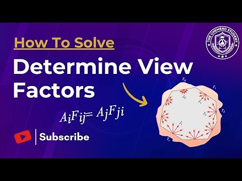 Determine The Radiation View Factor Easily | Heat Transfer