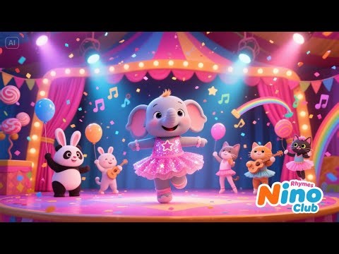 Ellie Elephant’s Twirly Tutu Song | Dance & Counting Kids Rhyme 🐘🎀🎶