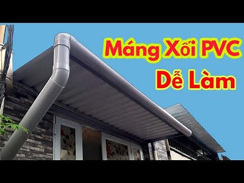 Making gutters with plastic pipes – Simple, no complicated machinery required!