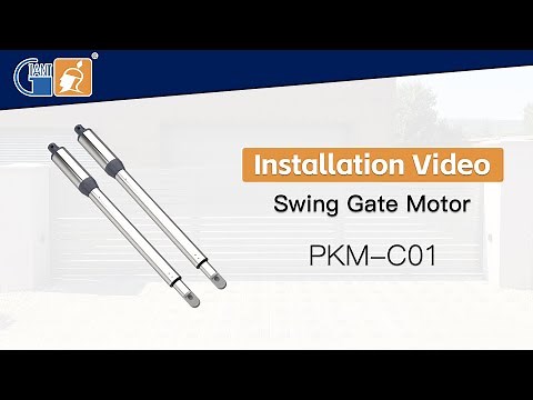 How to install automatic swing gate motor opener PKM-C01