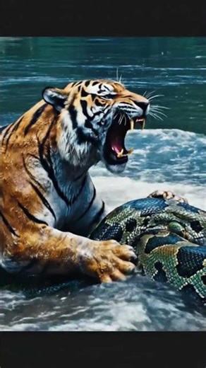 Epic Battle: Giant Tiger vs Massive River Python