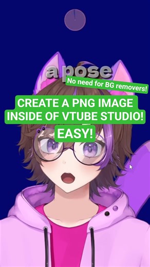 Create a PNG image in VtubeStudio! EASY! 🤩 #vtubestudio #vtuber #vtuberclips #vtubers #short