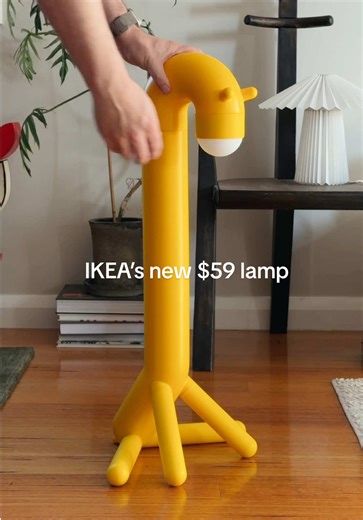 Unboxing IKEA’s new GREJSIMOJS kids lamp. I kinda love it 😆🦒 should I keep it? #ikea #ikeafinds #unboxing #lamp #grejsimojs