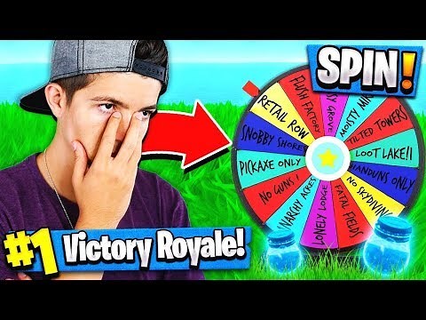 USING THE Wheel Of Fortune TO WIN IN FORTNITE BATTLE ROYALE?!