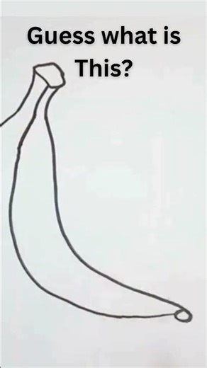 How to draw a Banana Peel for Kids🍌