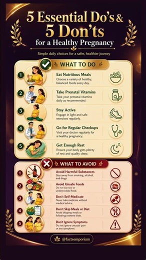 Essential Do’s and Don’ts During Pregnancy | A Healthy Start Before Birth #healthylifestyle #health