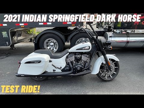 Indian Springfield Dark Horse Test Ride!