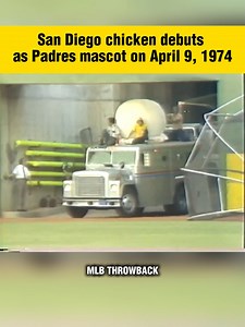 333K views · 4.2K reactions | On April 9, 1974, the San Diego Chicken made its debut as the Padres' mascot at San Diego Stadium, originally known as the KGB Chicken. #padres #mascotas #baseball #throwback #MLB #MLBThrowback | MLB Throwbacks | Facebook