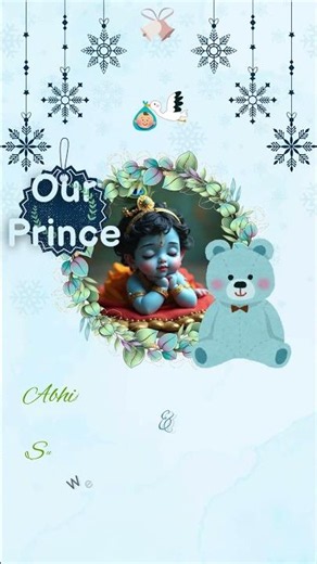 🩵Soo Cute Naming Ceremony Invitation Video | Namkaran Ceremony | Baby Naming Function - VistaDigital