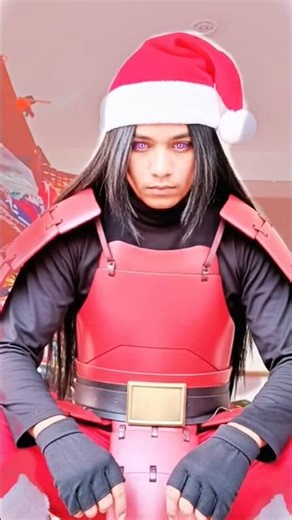 Santa Claus and madara Uchiha combined cosplay