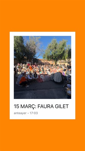 PASSACARRER FAURA I GILET, 15 DE MARÇ🎺🧡☀️#falles2026 #fallasantfrancesc