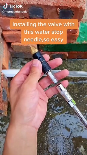 Easy Installation of Water Stop Needle Valve