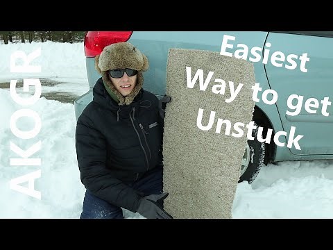 Get Your Car UNSTUCK from the SNOW | The EASY WAY! | AKOGR