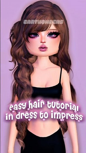 *EASY* HAIR COMBO TUTORIAL IN DRESS TO IMPRESS! || #dti #dresstoimpress #dtihacks #roblox