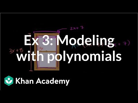 Example 3: Modeling with polynomials | Algebra I | Khan Academy
