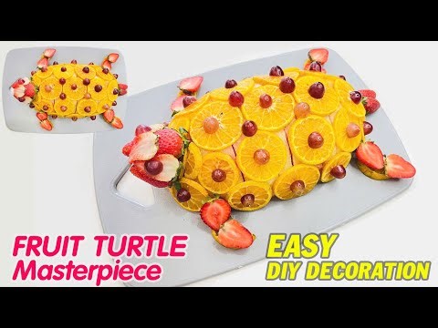 Transform Fruits into a Colorful Edible Turtle Masterpiece | Easy Holiday Table Decoration