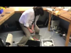 Office Stress - Computer Rage (phone cam POV)