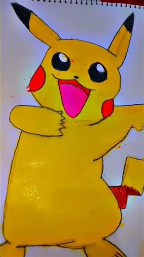 How to draw anime pikachu art drawing #art #drawing #diy #shorts